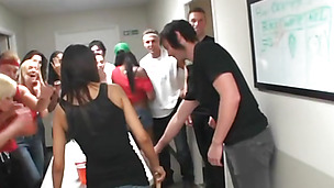 Kinky college sluts have a massive sex party after class